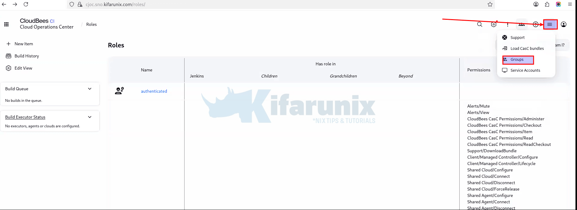 cloudbees ci rbac groups